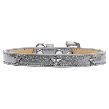 MIRAGE PET PRODUCTS Silver Star Widget Dog CollarSilver Ice Cream Size 20 633-17 SV20